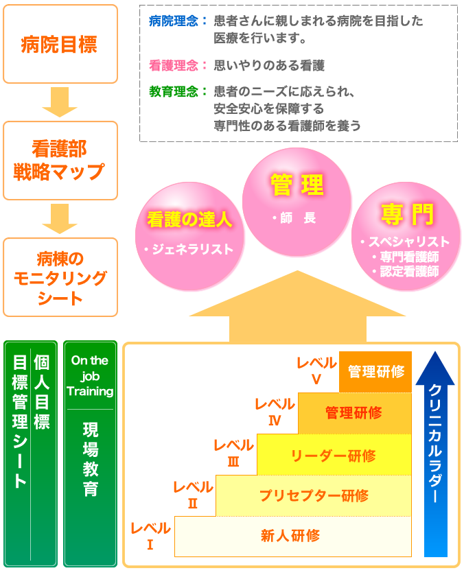 看護職の教育体系図